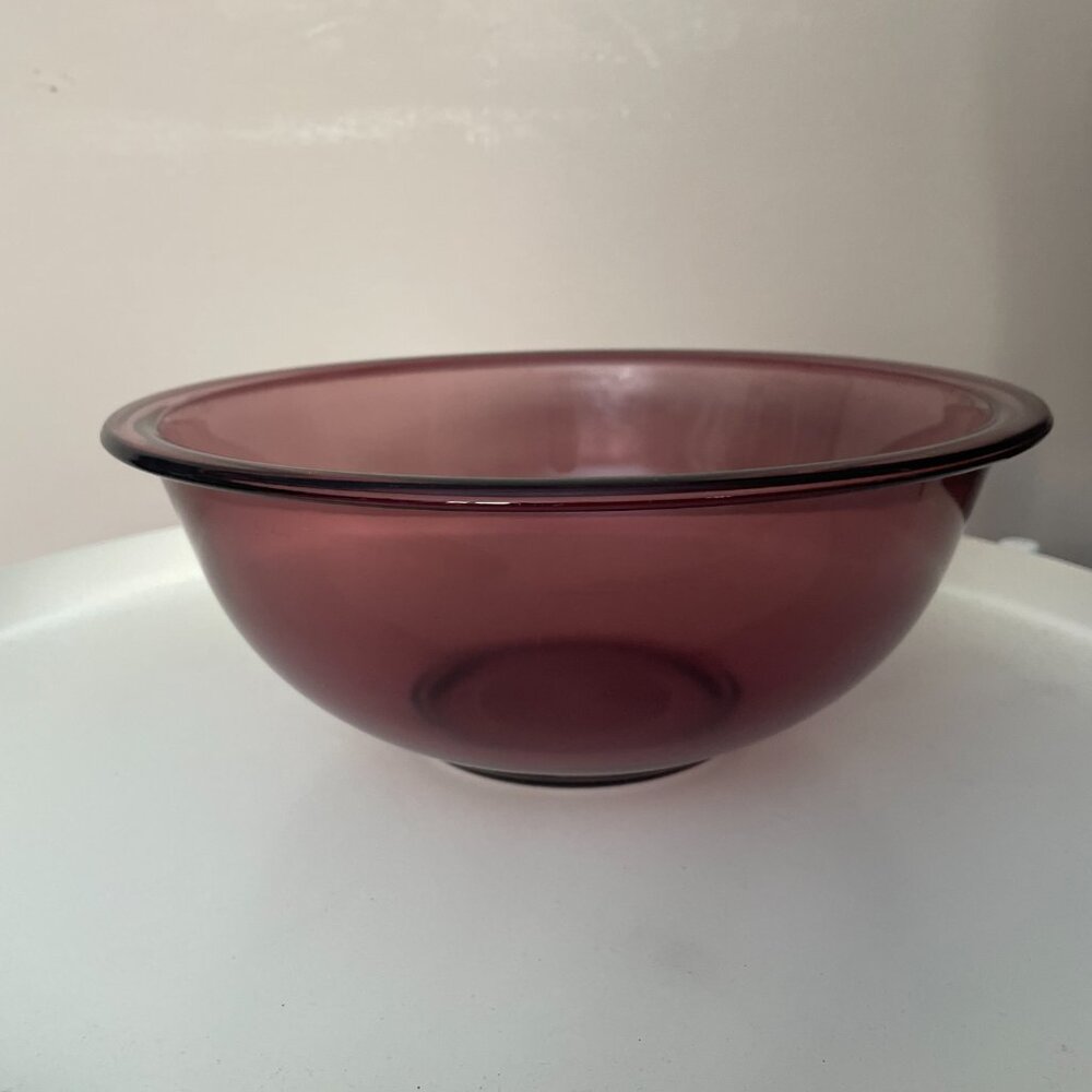 Vintage Pyrex Cranberry Vision Mixing Bowl #325 2.5L size